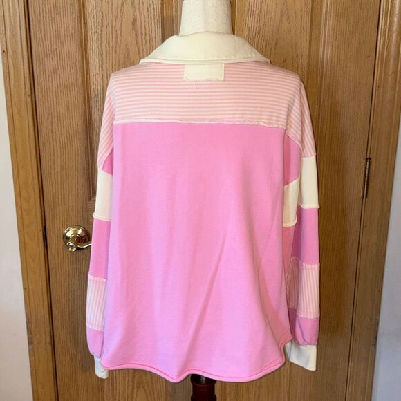 New In Pink Carla Oversized Sweater Top Large - Picture 4 of 8